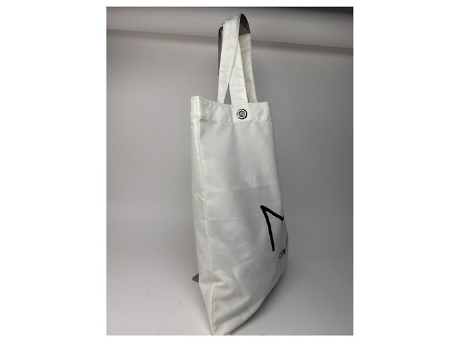 Comme Des Garcons Vintage Comme Des Garçons Polyester Tragetasche weiß schwarz - Ansicht 6