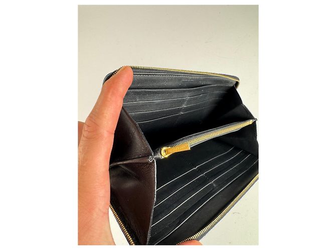 Céline Vintage Celine Paris Patent Leather Wallet black - view 10