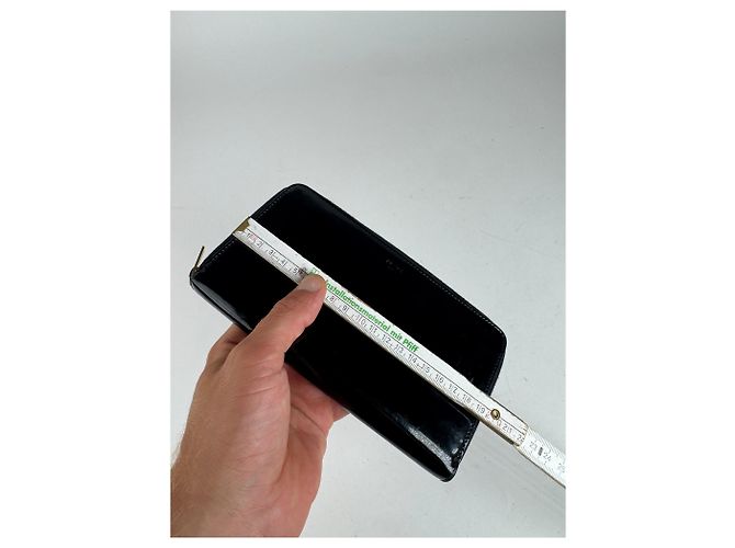 Céline Vintage Celine Paris Patent Leather Wallet black - view 11