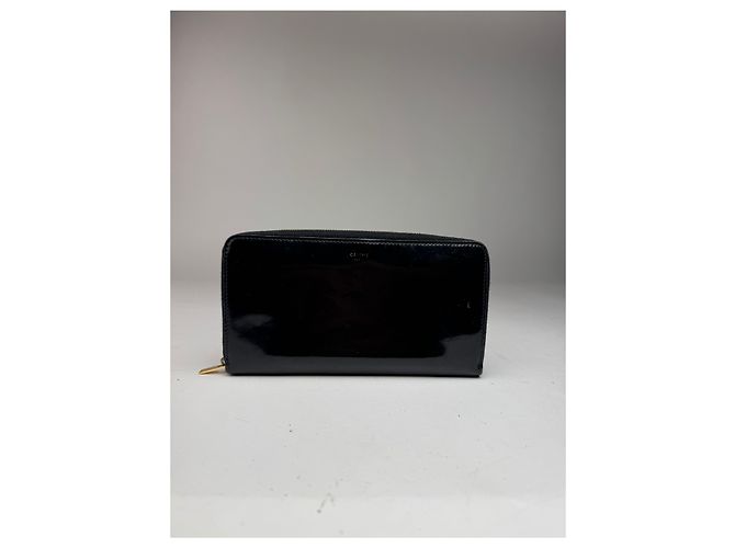 Céline Vintage Celine Paris Patent Leather Wallet black - view 6