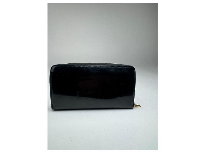 Céline Vintage Celine Paris Patent Leather Wallet black - view 7