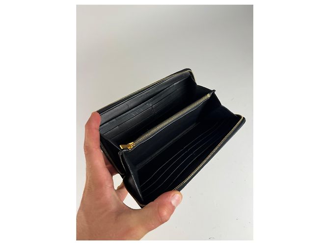 Céline Vintage Celine Paris Patent Leather Wallet black - view 8