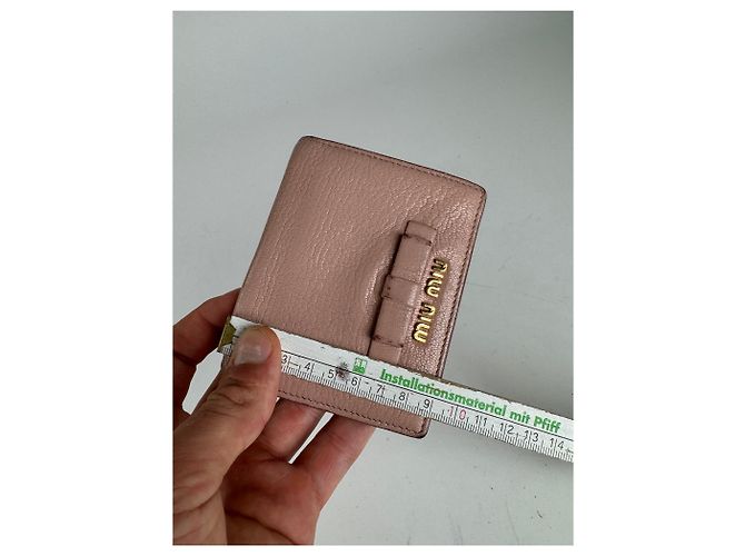 Vintage Miu Miu Leather wallet pink - view 10