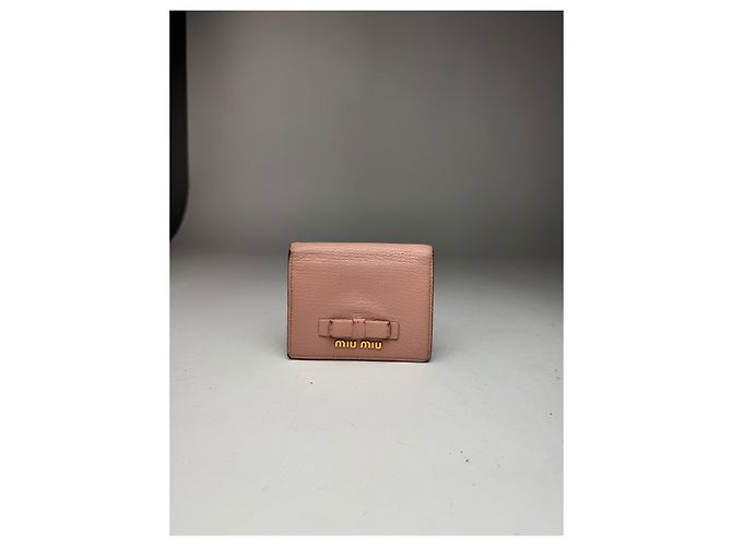 Vintage Miu Miu Leather wallet pink - view 3