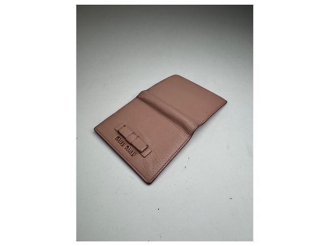 Vintage Miu Miu Leather wallet pink - view 7