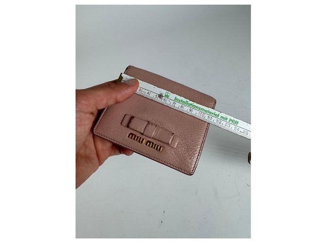 Vintage Miu Miu Leather wallet pink - view 9