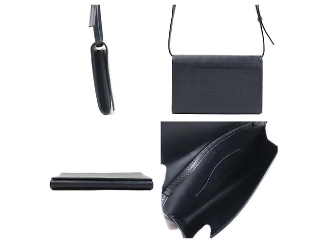 Everyday Pochette in pelle nera Balenciaga Nero - vista 2