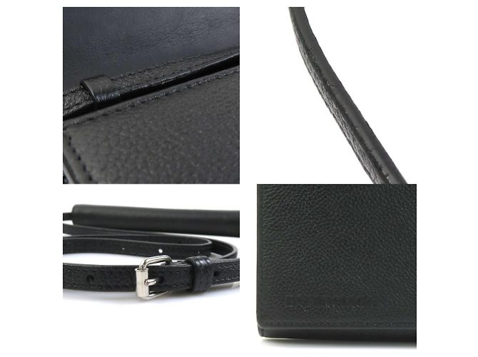 Everyday Pochette in pelle nera Balenciaga Nero - vista 4