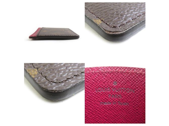 Monogramm Kartenetui Louis Vuitton Fuschia - Ansicht 5