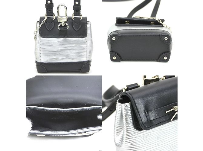 Borsa a Spalla Steamer Micro Epi Louis Vuitton Nero Argento - vista 3