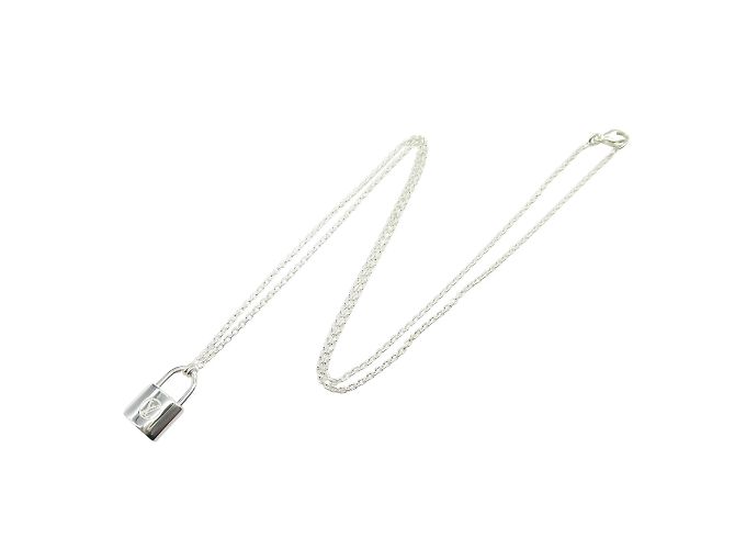 Collana Pendente Lockit Louis Vuitton Argento - vista 2