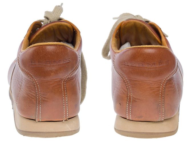 Hermès HERMES Braune Lederschuhe - 102214 - Ansicht 4