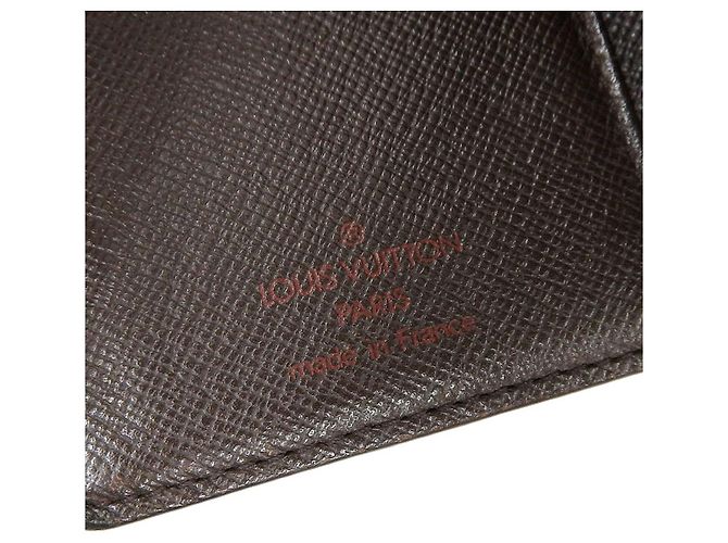 Billetera Bifold Damier Louis Vuitton N61664 Castaño - vista 10