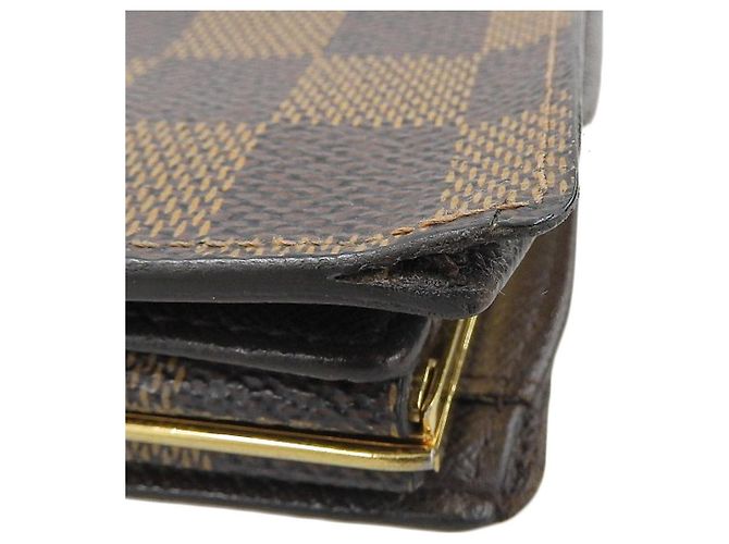 Billetera Bifold Damier Louis Vuitton N61664 Castaño - vista 6