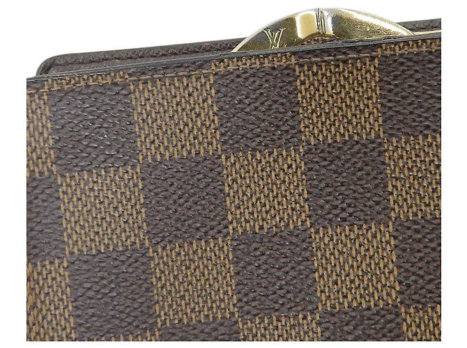 Billetera Bifold Damier Louis Vuitton N61664 Castaño - vista 7