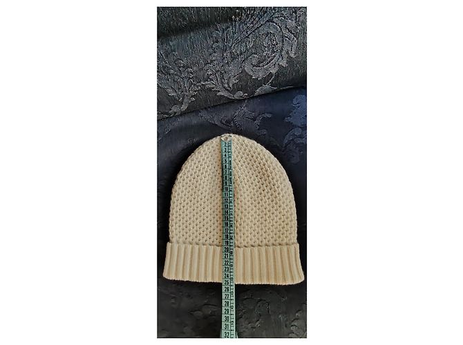 PRADA CAPPELLO IN CASHMERE E LANA CREMA Crudo - vista 6