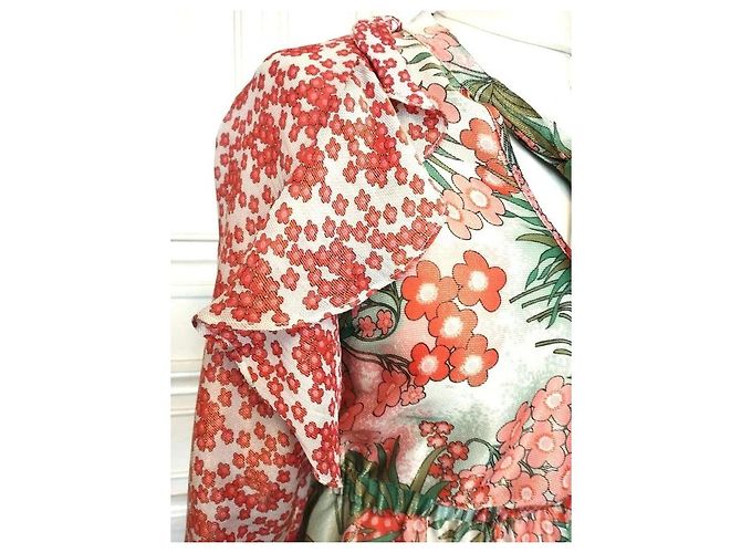 MANOUSH ABENDKLEID GLITTER RETRO SEVENTIES SEIDE T 34/36/38 Mehrfarben - Ansicht 12