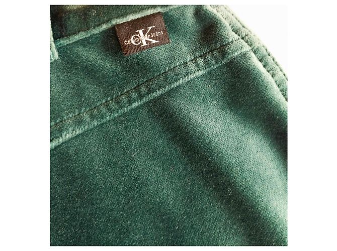 CALVIN KLEIN ROCK ROCK TRENDY PANNE VELVET SMARAGD M 28 ODER T 34 Grün - Ansicht 14