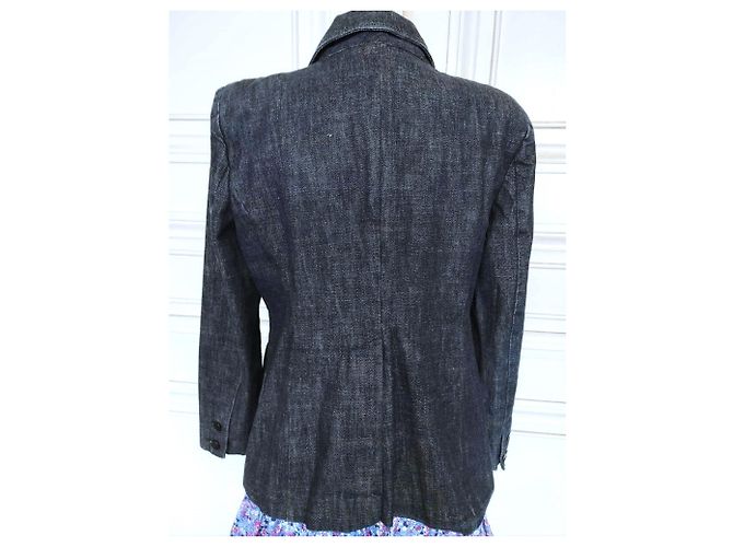 KENZO VESTE JACKE BASIC TRENDY DENIM T 42/44 Blau - Ansicht 9