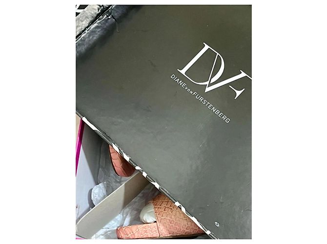 Diane Von Furstenberg Sandali con stampa serpente DvF Jujette Rosa Antico - vista 7