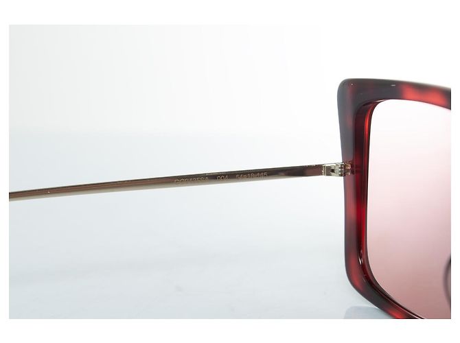 Occhiali da sole Havana oversize Gucci, rosa D'oro - vista 7