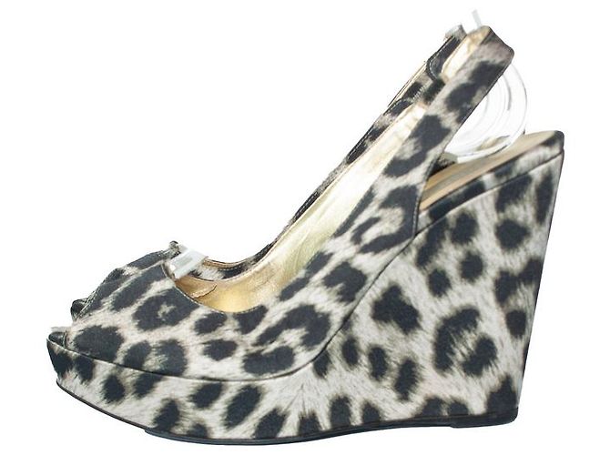 Stella Mc Cartney Stella Mccartney, zeppe stampate leopardate Nero Grigio - vista 2