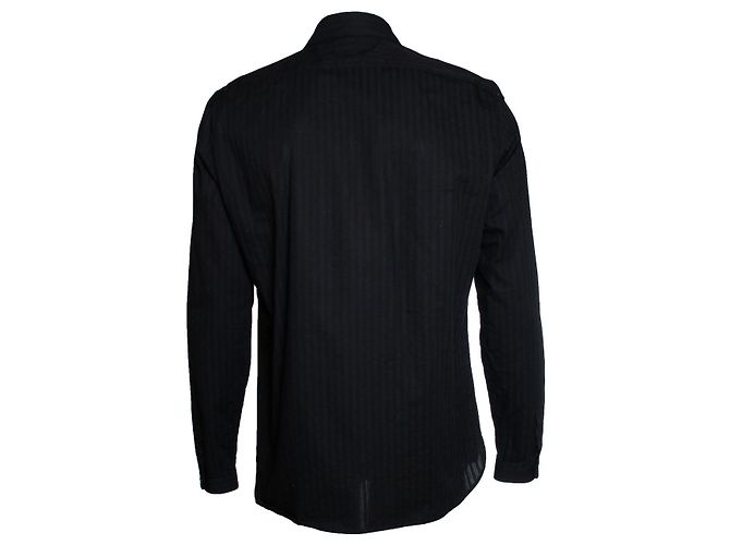 Camicia da ufficiale a righe Saint Laurent 2019 Nero - vista 3
