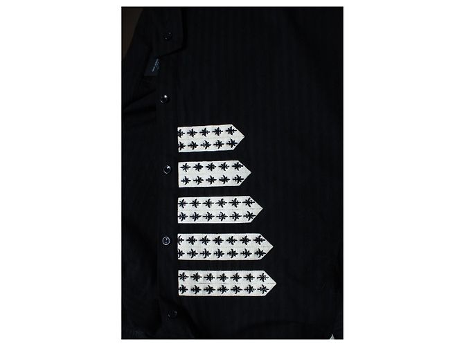 Camicia da ufficiale a righe Saint Laurent 2019 Nero - vista 6