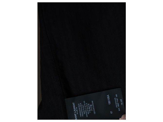 Camicia da ufficiale a righe Saint Laurent 2019 Nero - vista 7