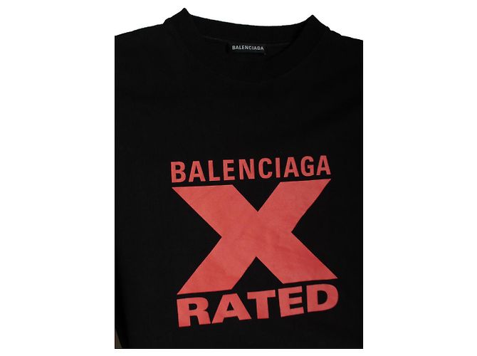 Balenciaga, X rated T-Shirt 2019 Schwarz - Ansicht 6