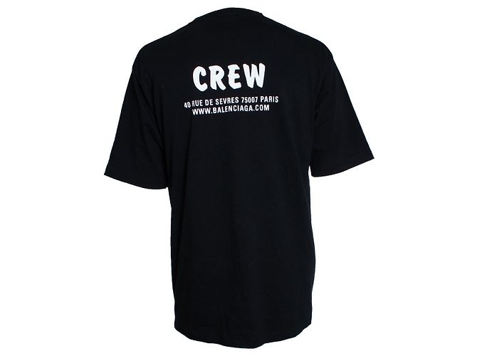 Balenciaga, Camiseta Crew 2020 Negro - vista 3