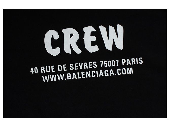 Balenciaga, Camiseta Crew 2020 Negro - vista 7