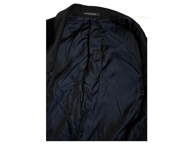 Autre Marque Richard James, Schwarze Samt-Smokingjacke - Ansicht 8