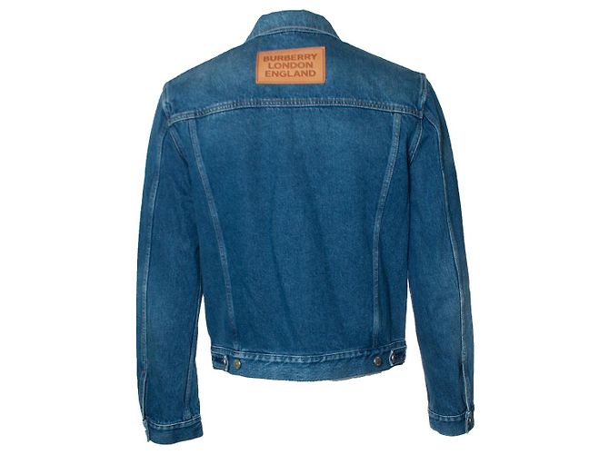 Mittelblaue Denimjacke von Burberry - Ansicht 2