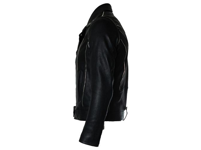 Saint Laurent, 2015 multi zipper leather jacket Black - view 2
