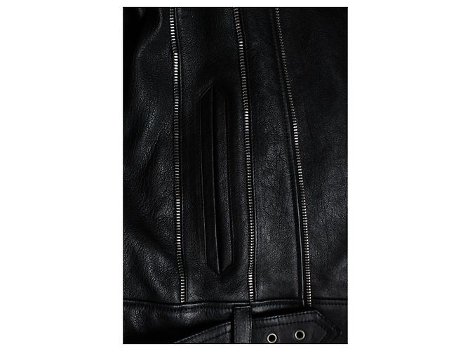 Saint Laurent, 2015 multi zipper leather jacket Black - view 5