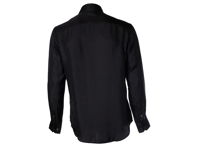 Giorgio Armani, Camisa de seda preta - vista 2
