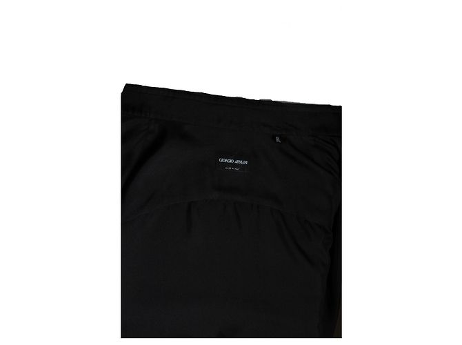 Giorgio Armani, Camisa de seda preta - vista 5