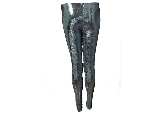 Isabel Marant, sequinned metallic legging Silvery - view 2
