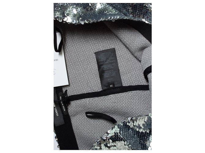Isabel Marant, sequinned metallic legging Silvery - view 6