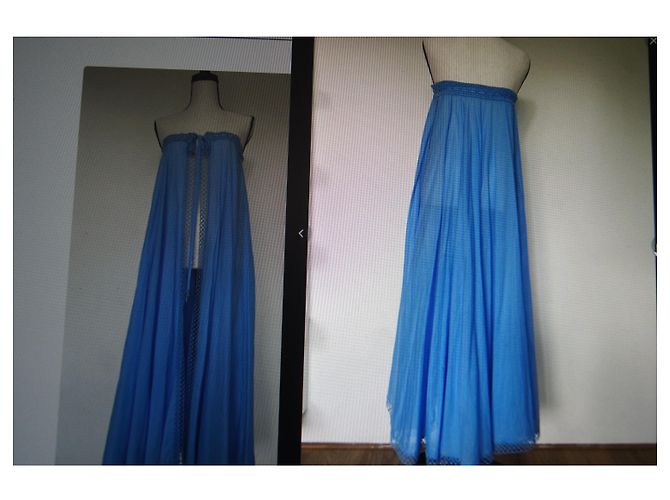Autre Marque Light blue dress with drawstring bust - view 16
