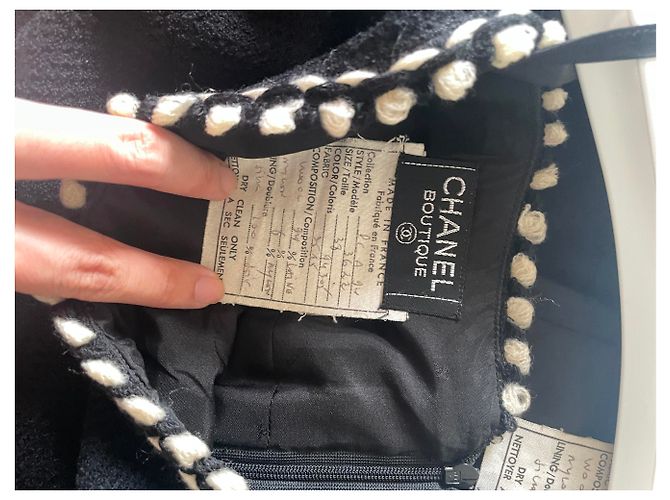 Cambon Chanel colección de pasarela de 1994 en conjunto Negro - vista 10