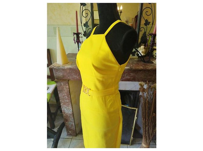 Gianni Versace Vestido bodycon amarelo Versace 42 IT - vista 12