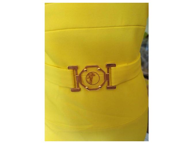 Gianni Versace Vestido bodycon amarelo Versace 42 IT - vista 14