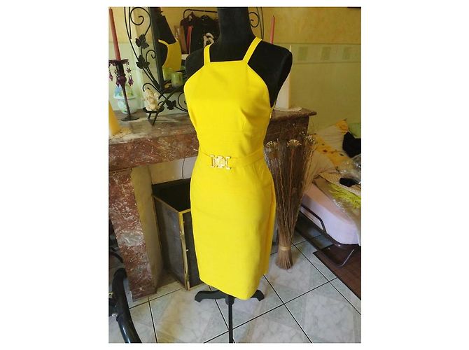 Gianni Versace Vestido bodycon amarelo Versace 42 IT - vista 16