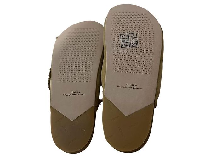 Sandali Visvim Christo Shaman-Folk in suede marrone - vista 11