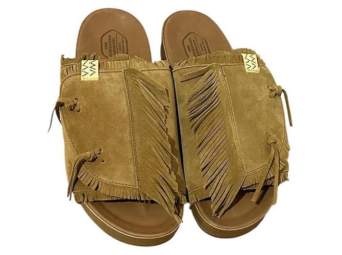 Sandali Visvim Christo Shaman-Folk in suede marrone - vista 2