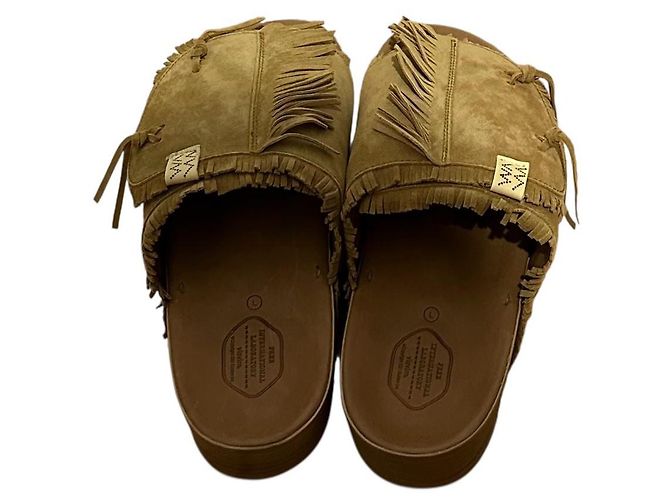 Sandali Visvim Christo Shaman-Folk in suede marrone - vista 3