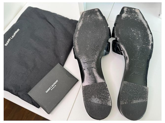 Saint Laurent Tribute Croc Flats - vista 6