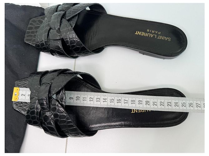 Saint Laurent Tribute Croc Flats - vista 8